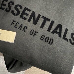Fear of God Essentials Black Hoodie